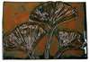 A. Cascarano Studio Ceramic Tile - Ginko Leaf Panel 1