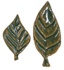 A. Cascarano Studio Ceramic Tile - Single Leaf Set
